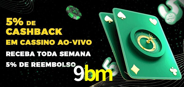 Promoções do cassino ao Vivo 9bm